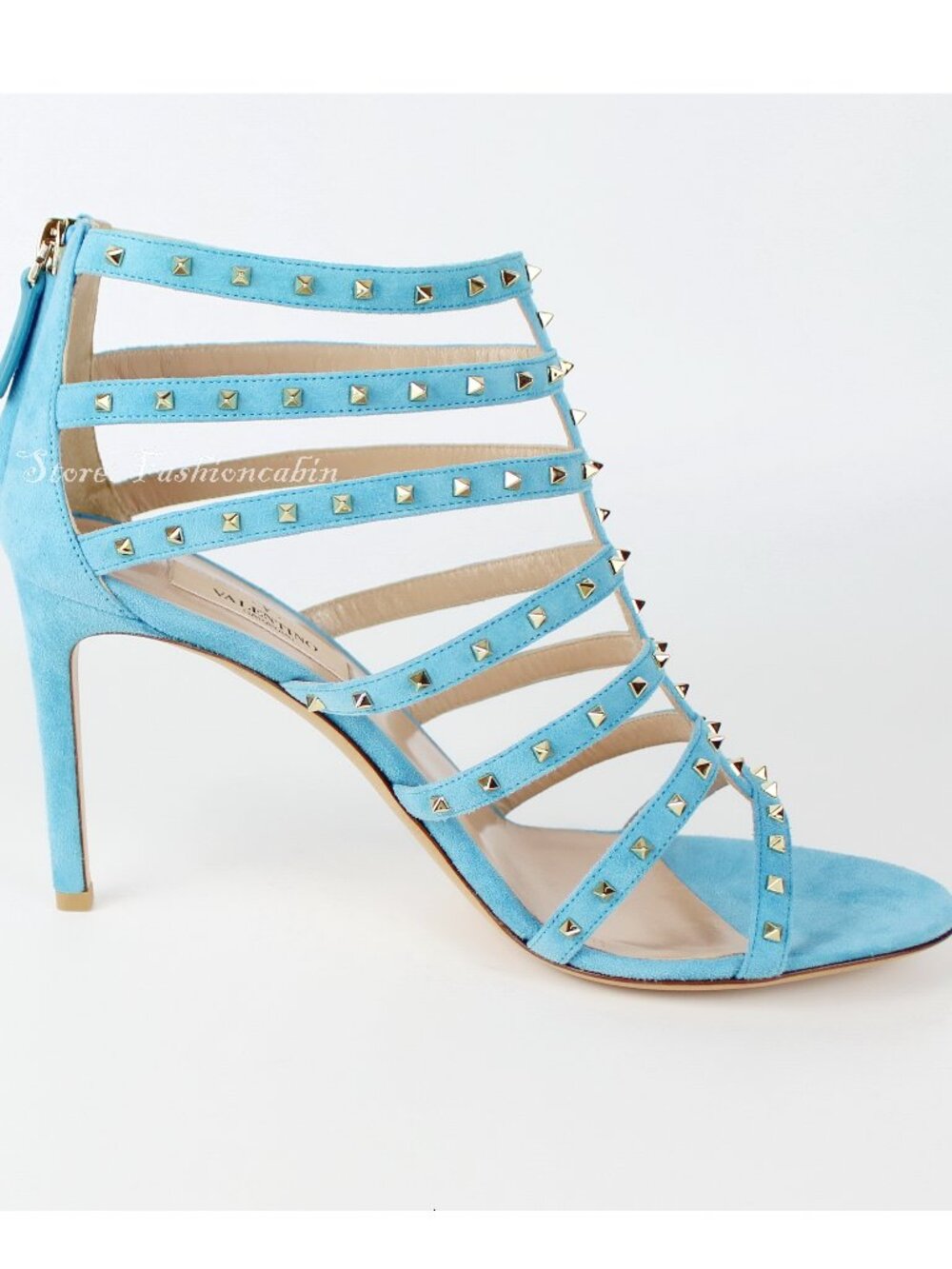 NEW VALENTINO GARAVANI Rockstud Strap Cage Sandals, EU 36.5, Events & Parties